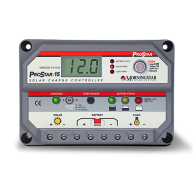 Morningstar ProStar Charge Controller, 15A, 12/24VDC, PS-15