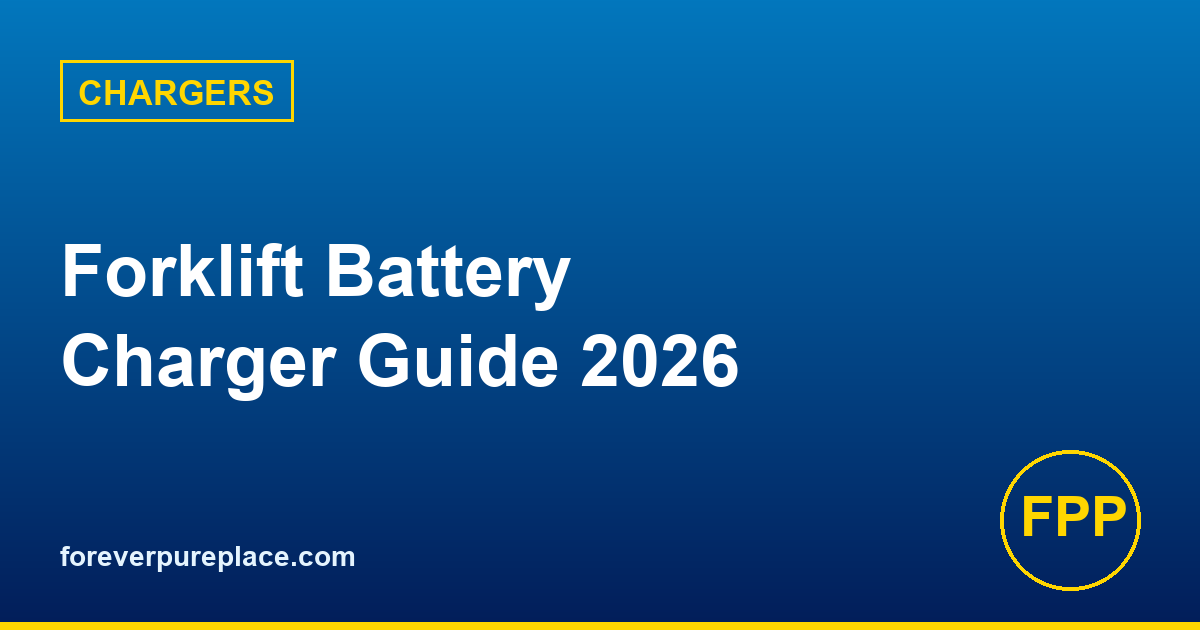 Forklift Battery Charger Guide 2026: 24V, 36V, 48V, 80V Selection & Setup