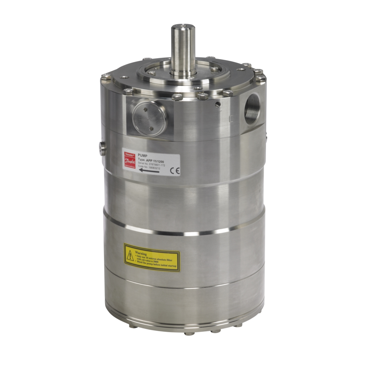 Danfoss APP 11 180B3212 Axial Piston High Pressure for salt application, such as, seawater desalination.